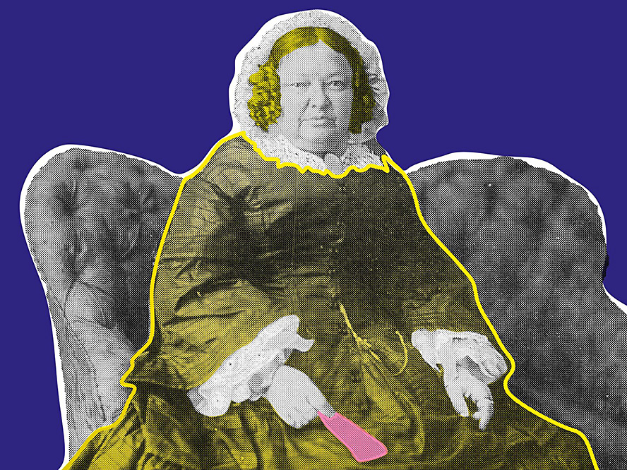 «Ich glaube, ich habe viel geleistet in meinem Leben, und doch kann ich nicht ohne Beschäftigung sein»: Katharina Morel. Bild: Ausschnitt aus Fotografie von 2. Hälfte 19. Jahrhundert, 30 x 26.5 cm/Museum Luzern, Gestaltung Jeanne Reinacher