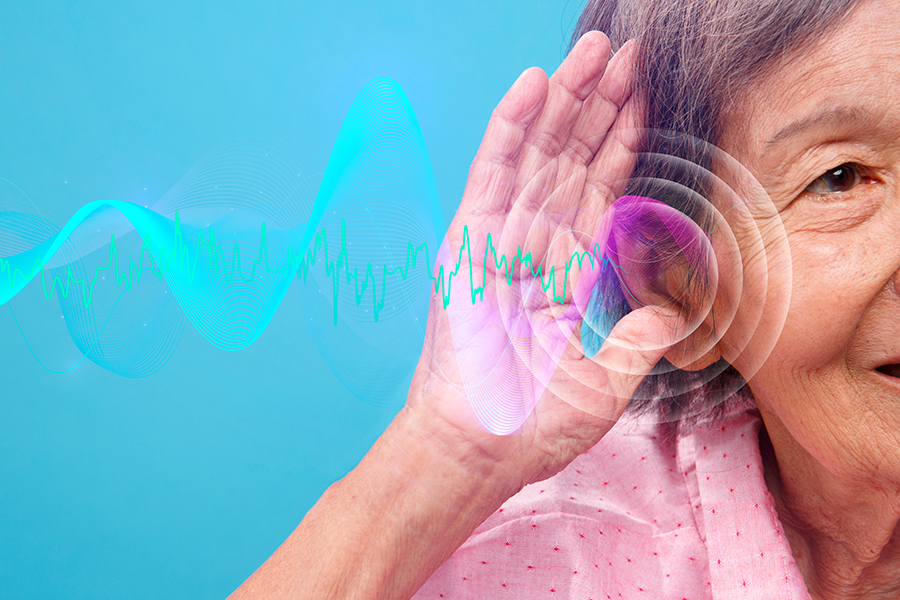 Das Gehirn empfängt immer weniger akustische Signale und stellt schliesslich bestimmte Frequenzen ein.