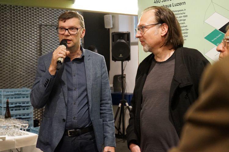 Christoph Lichtin, rechts Melk Thalmann.